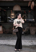 Set Quần loe | Heart Black