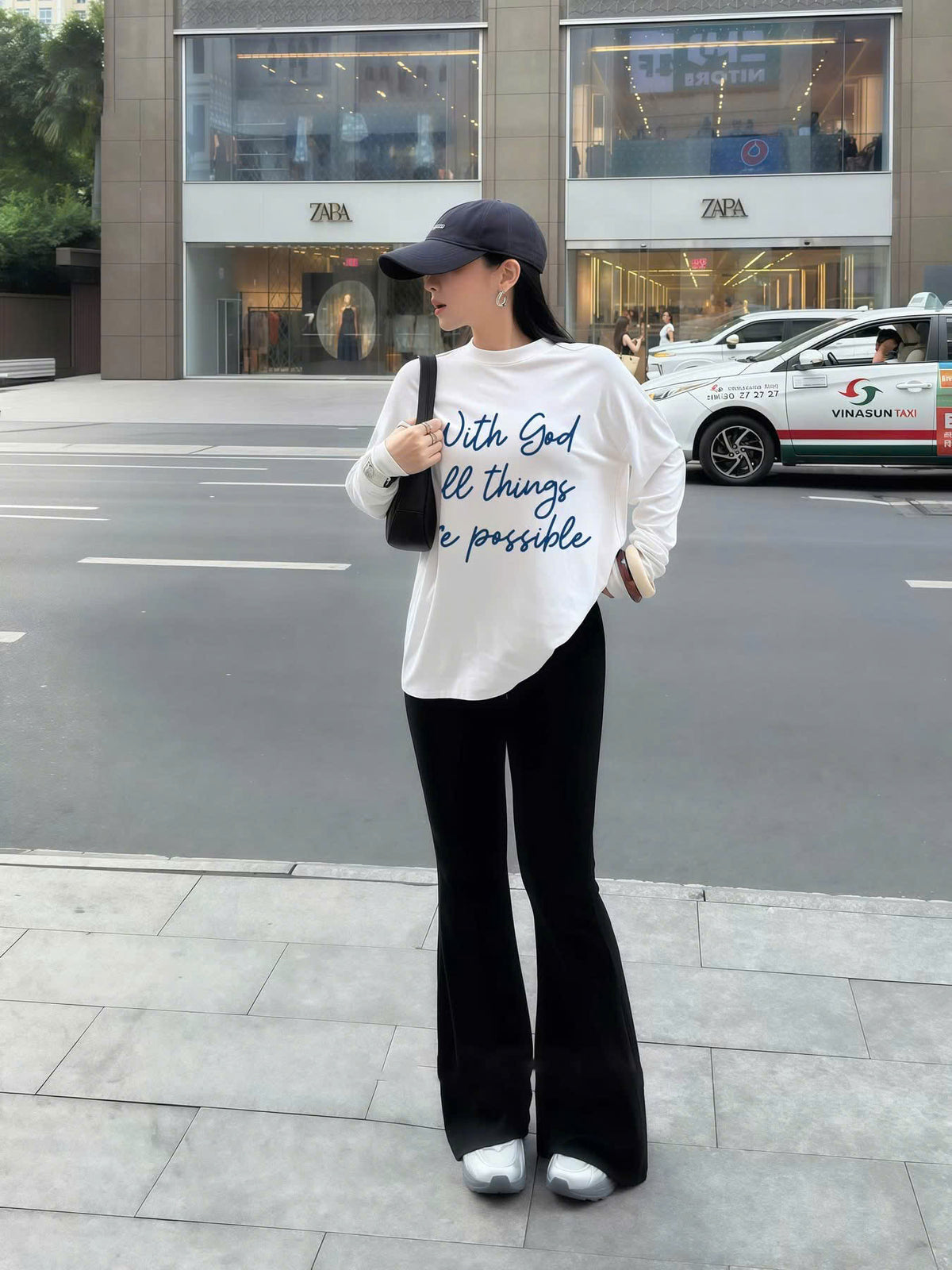 Set Long sleeve & Quần loe | With God