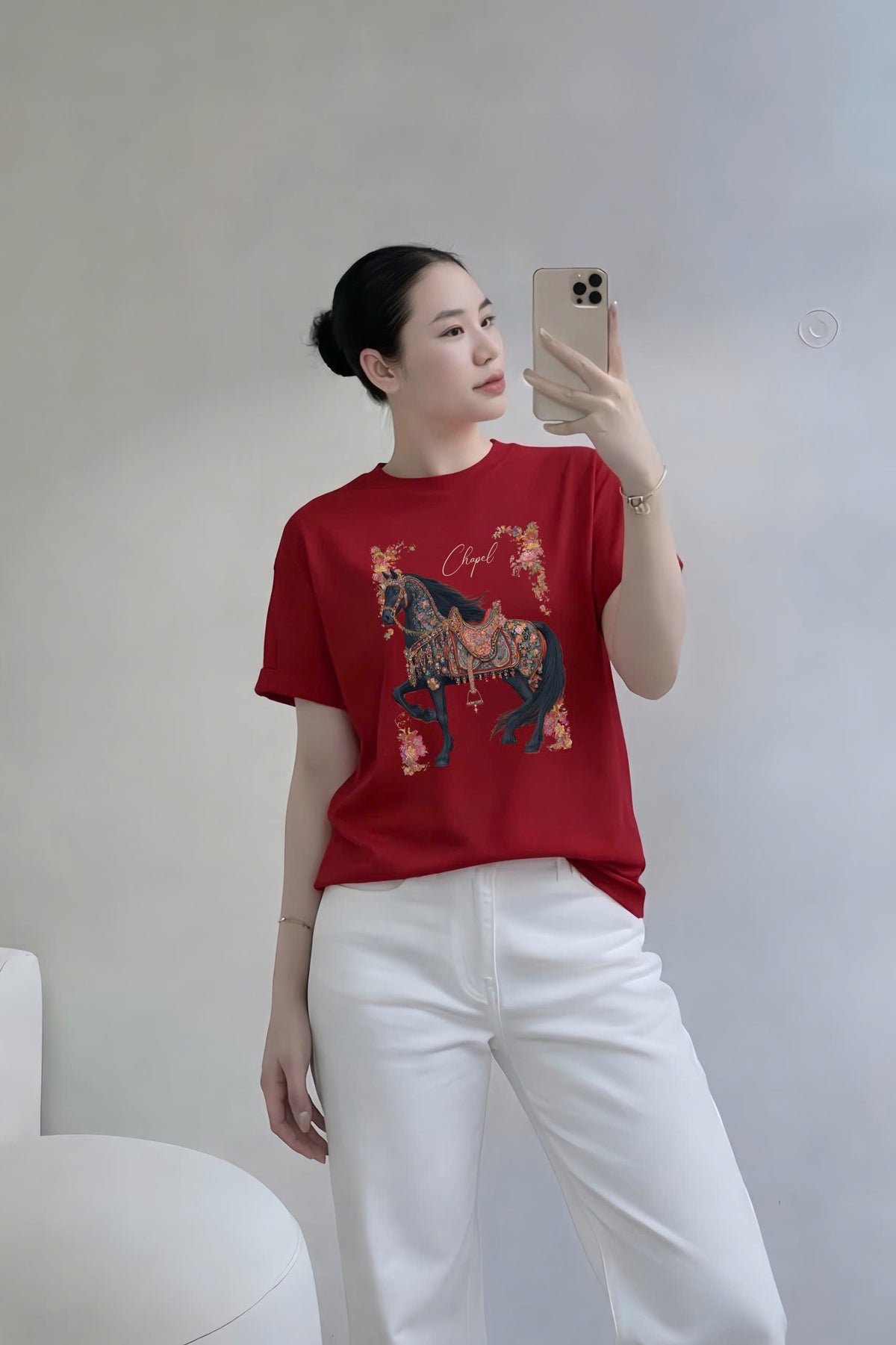 Red Horse Cute T-shirt