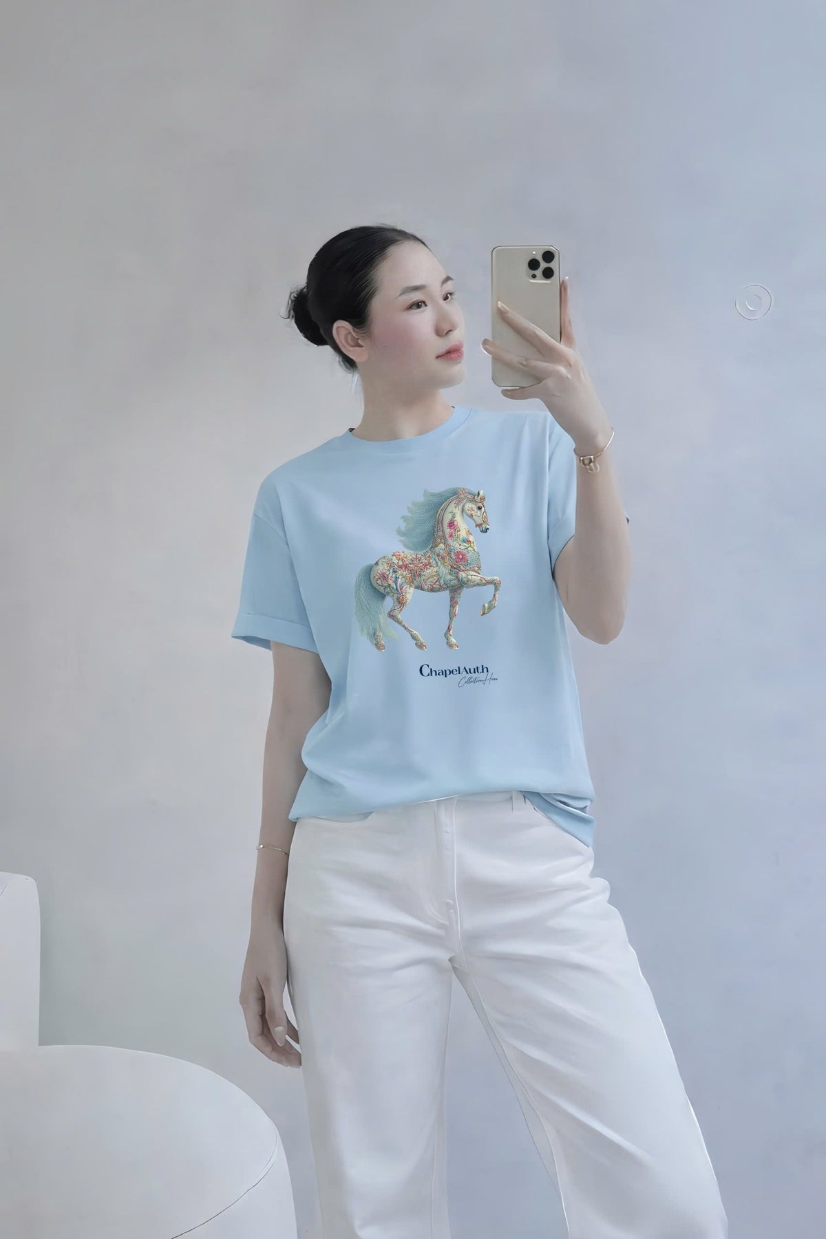 Sea Blue Cute T-shirt