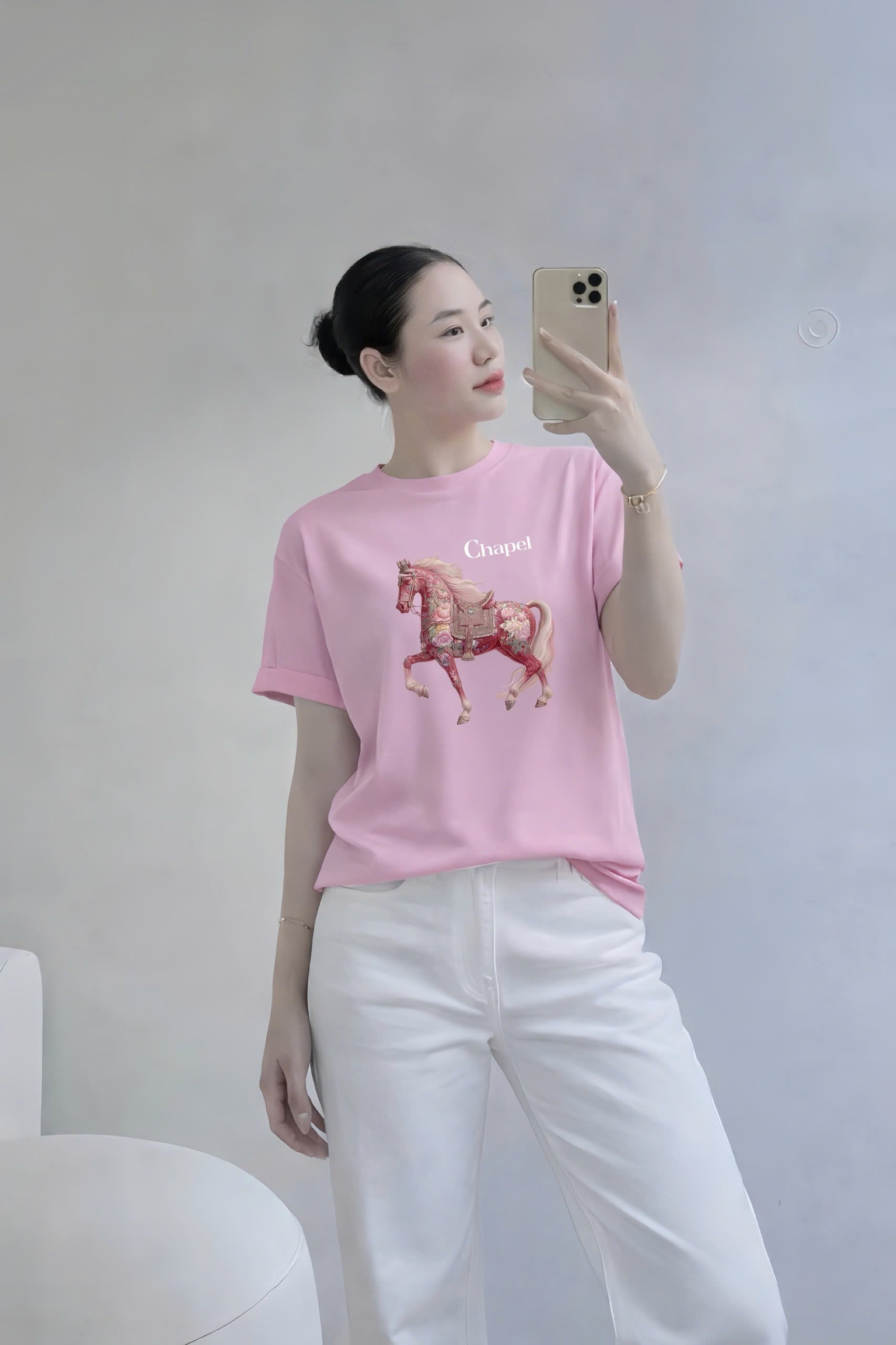 Light Pink Horse T-shirt