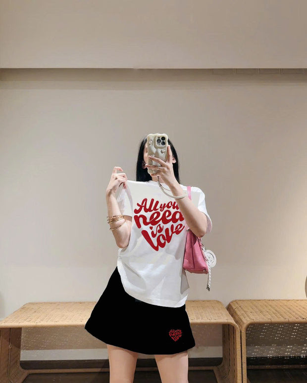 Set váy love đỏ , CP_11799
