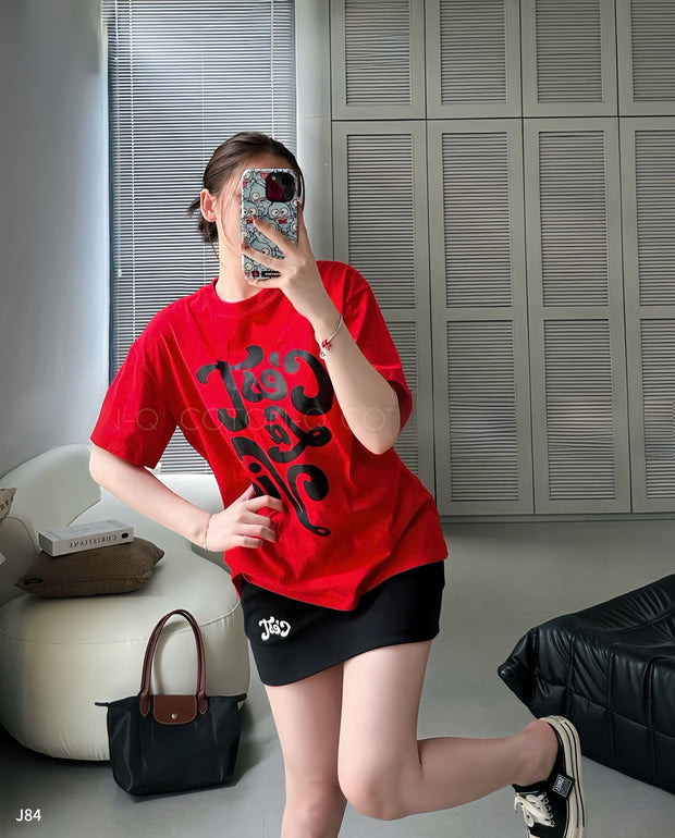 Set váy đỏ cá tính