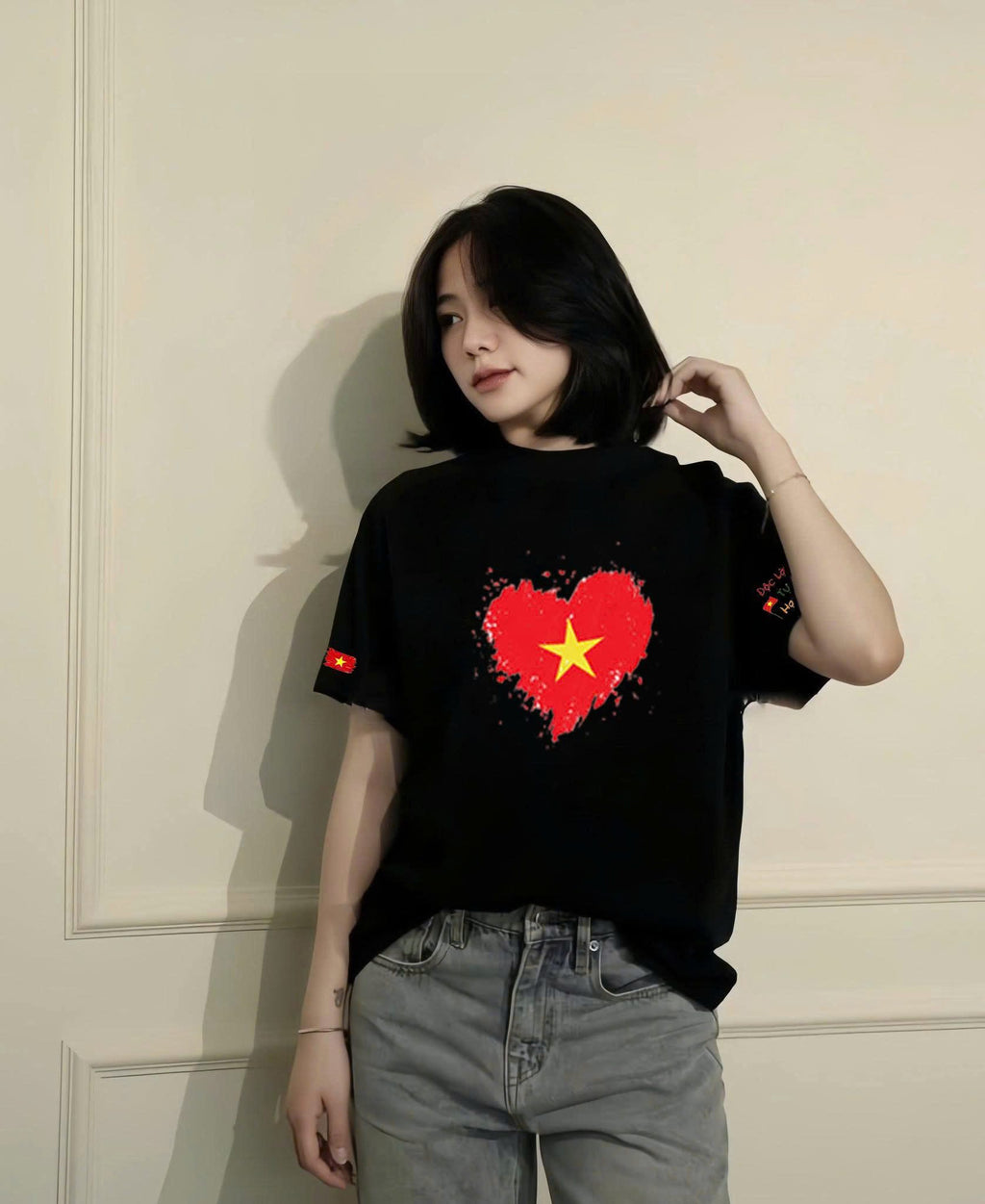T-SHIRT cờ đỏ sao vàng