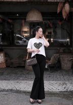 Set Quần loe | Heart Black