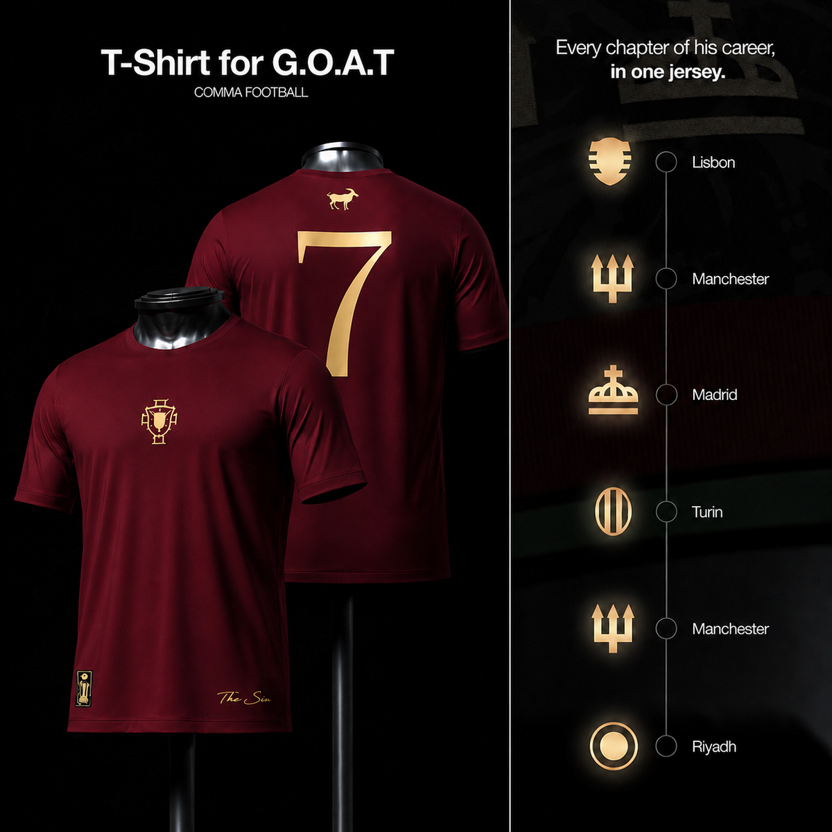 CP T-shirt | G.O.A.T