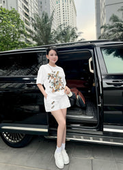 Set đồ hoa bướm trắng nữ . CP_x5544