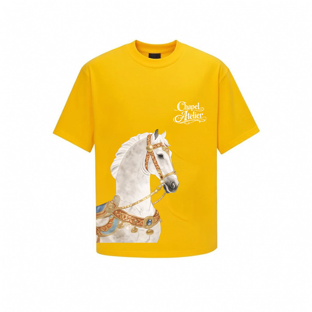 White Horse on the  T-Shirt