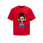 The Girl take the headphone streetwear  T-Shrit