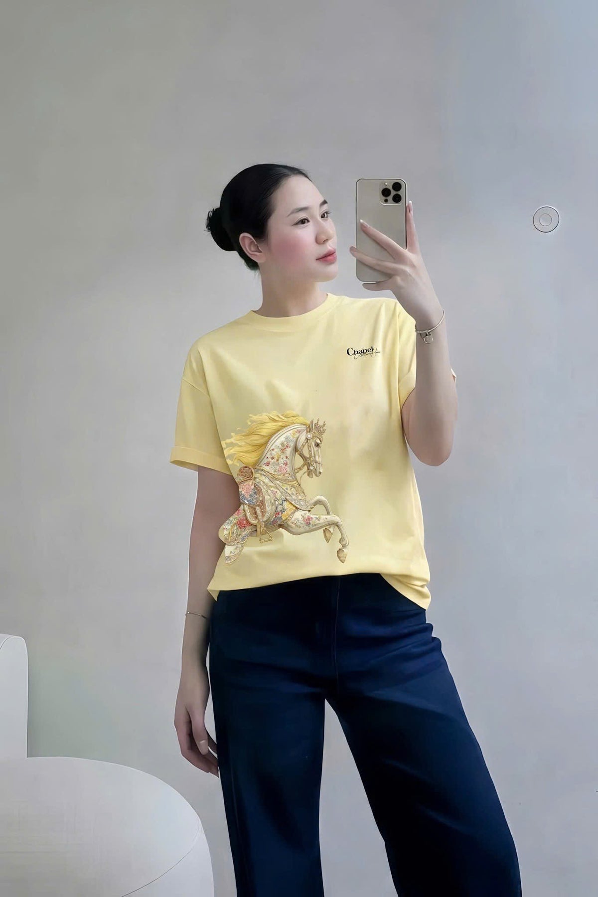 Chapel TShirt | Yellow Hot Horse