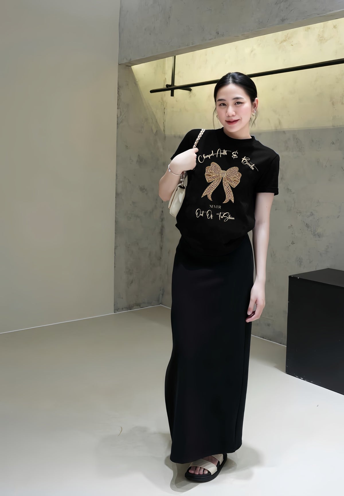 Set váy dài nơ  ,  CP_x4738