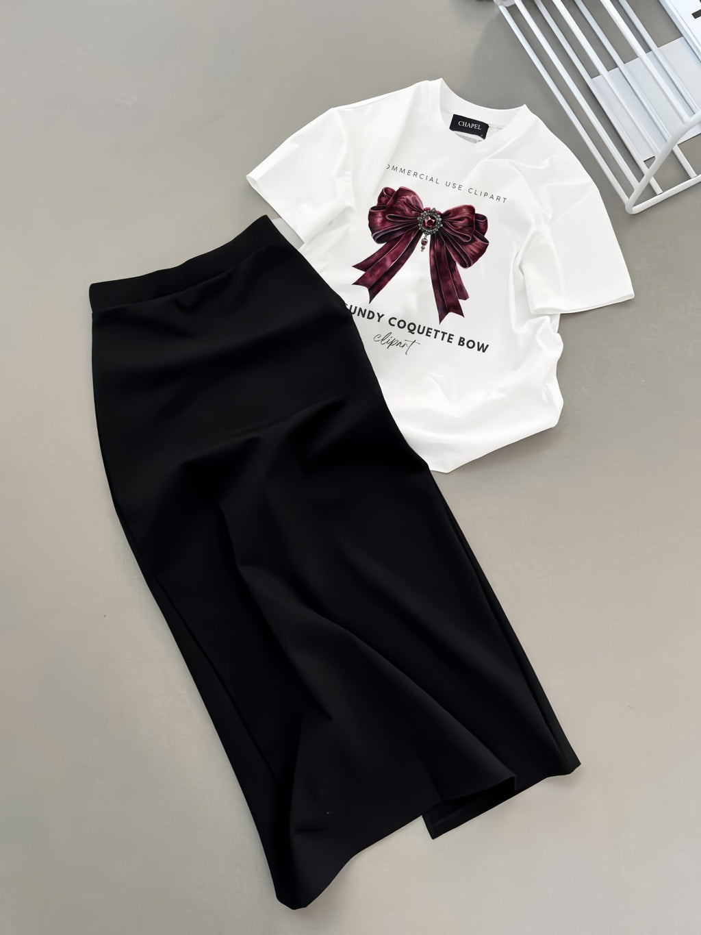 Set váy nơ đỏ . CP_x5789