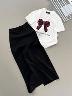 Set váy nơ đỏ . CP_x5789